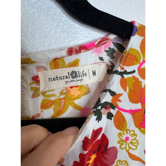 Natural Life Floral Maxi Dress Size Medium - Picture 6 of 8